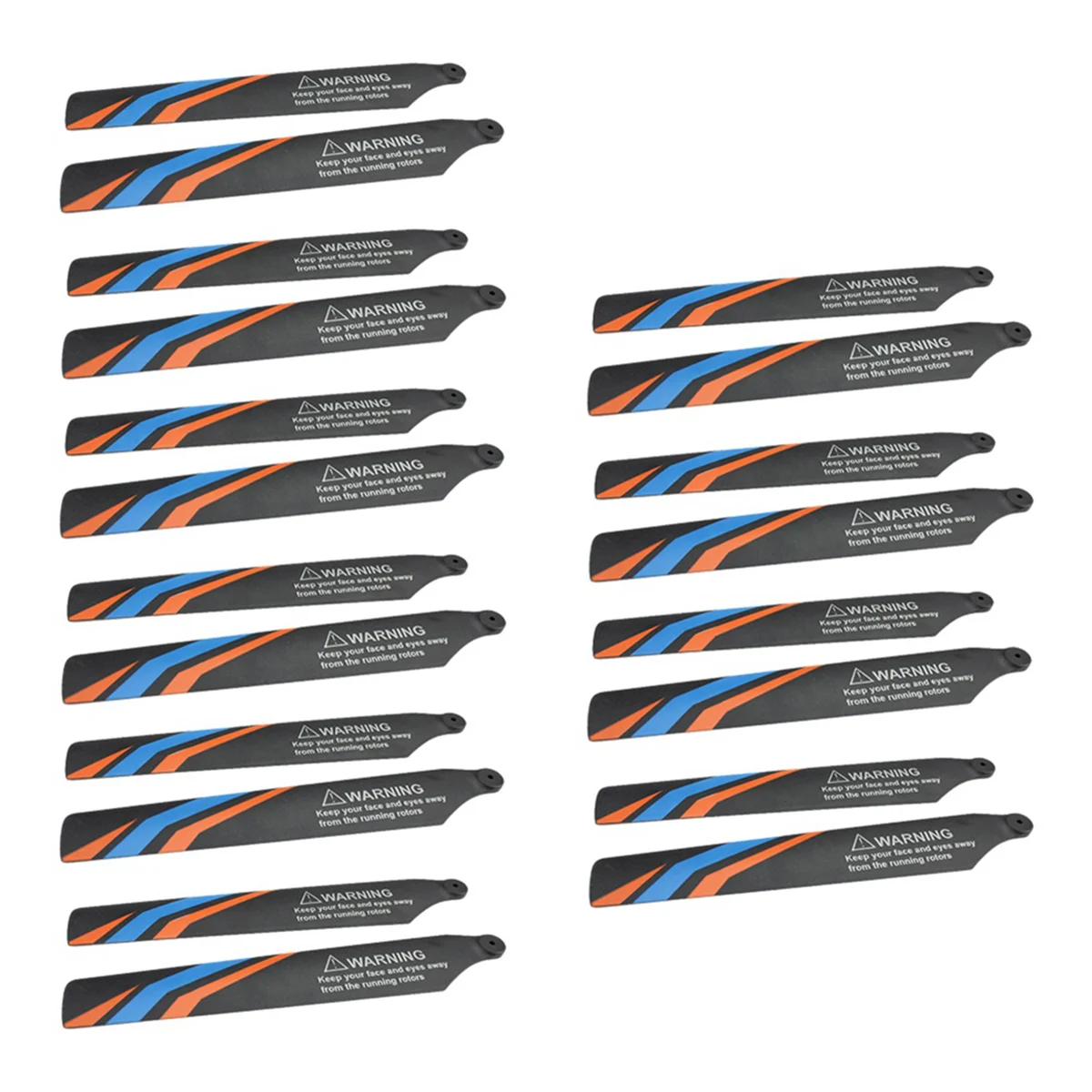 BAAU 20Pcs Main Blade Propellers for XK K127 RC Helicopter Airplane Drone Spare Upgrade Parts Accessories