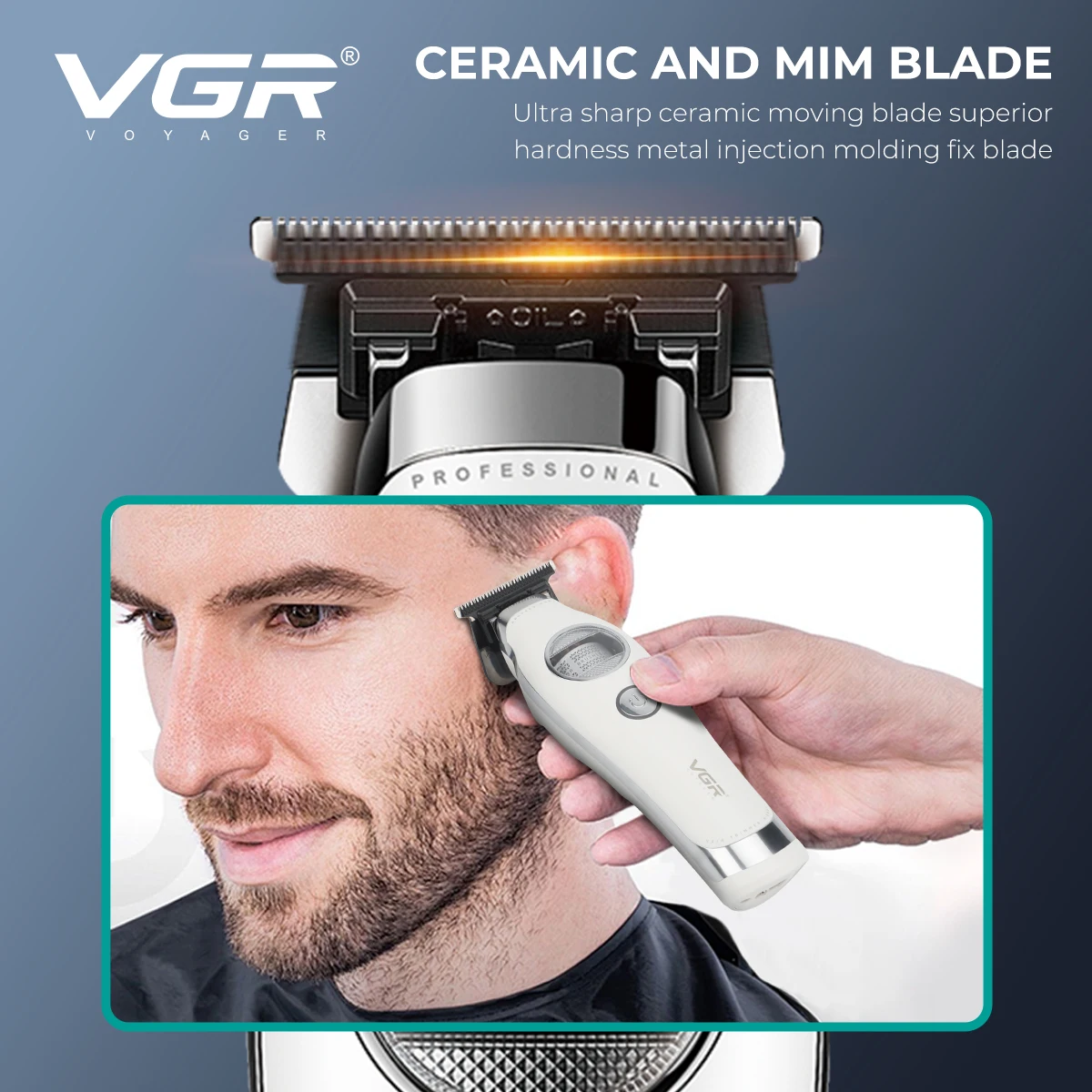 VGR ماكينة حلاقة الشعر رجال حلاقة شعر للرجال مكينه...