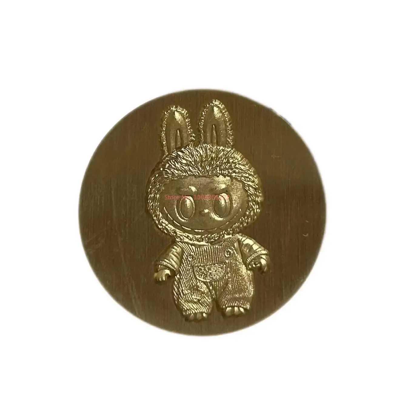 Hot Labubu Fire Seal Seal Head Multi-Layer Relief Cute Fine Carved Copper Head Invitation Envelope Sealing Stamp Surprise Toy