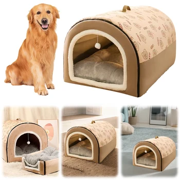 Warm Plush Pet Kennel Bed 1