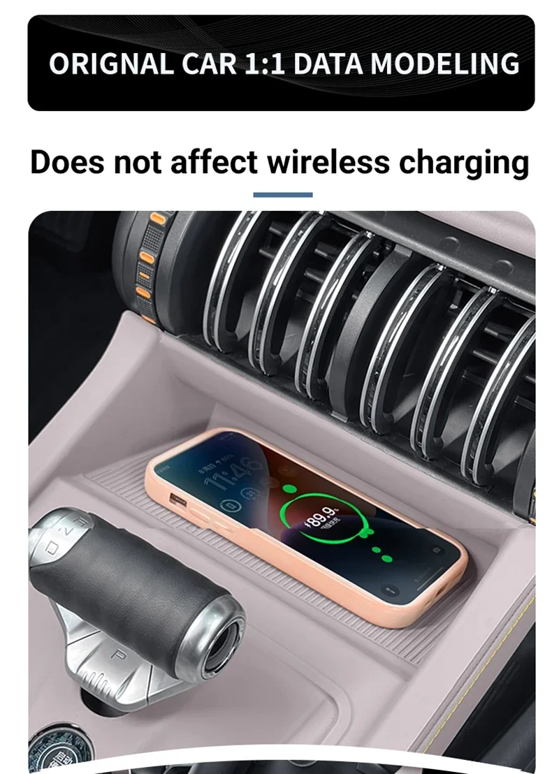 For Byd Yuan Plus Atto 3 2022-2024 Car LHD Central Control Button Full Silicone Pad Non-slip Scratch-resistant Protective Cover