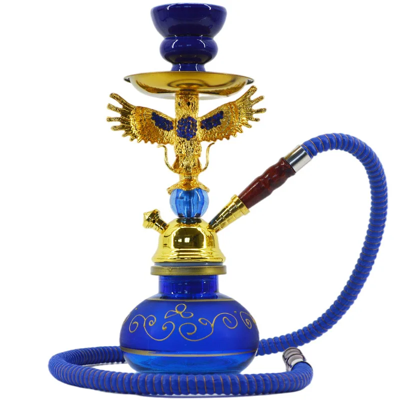 Arab Glass Eagle Shisha Hookah Set With Hookah Hose Ceramic Bowl Cachimba Nargile Sheesha Narguile Chicha Water Pipe