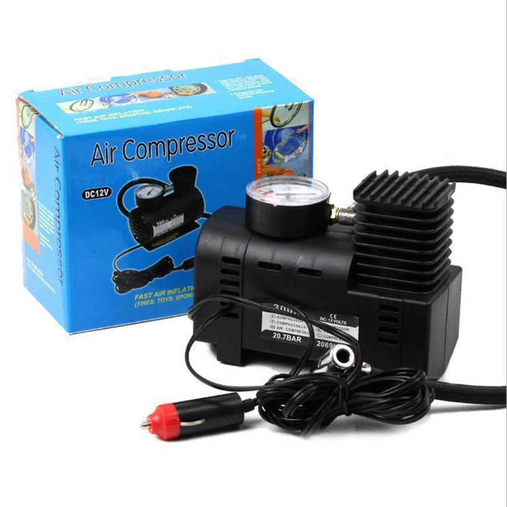 

12V Car Portable Automotive Mini Air Compressor 300 PSI Tire Inflator Pump Parts