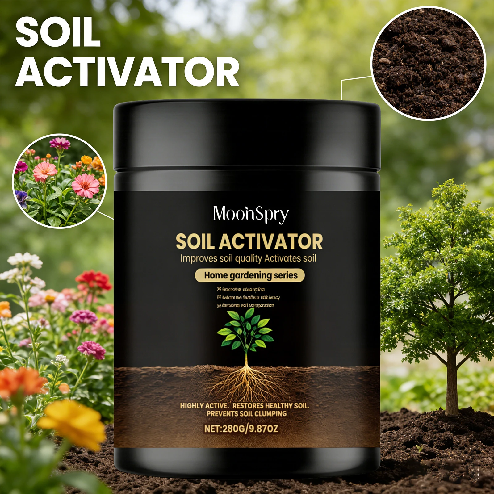 Soil Activator For Plants Potting Soil Boost Nutrition Improve Soil Easy Use For Garden Potted Plants Flowers Vegetables