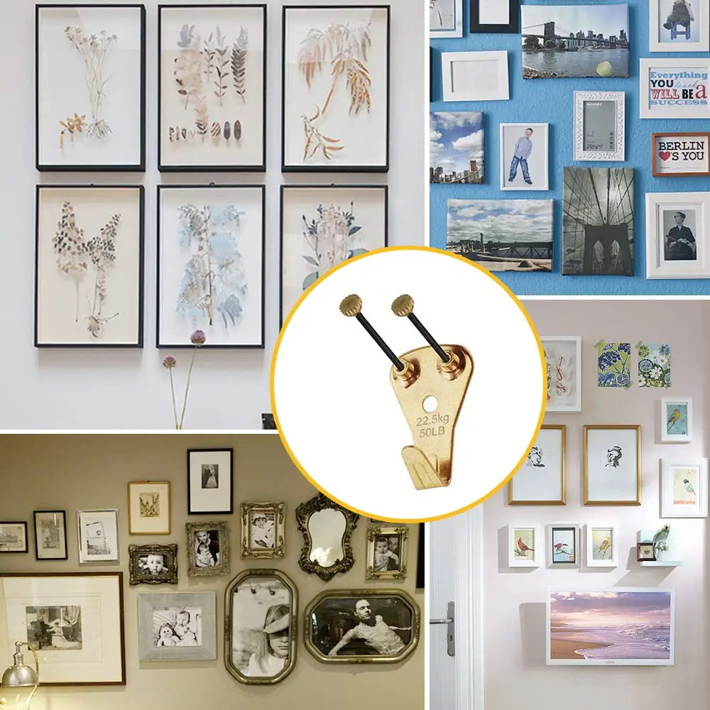 Picture Hangers Heavy Duty Picture Hanging Kit Hooks Hanging Nails For Drywall Wooden Wall Mirror Clock Hook 127PC picture frame hangers hanging hooks wall hooks