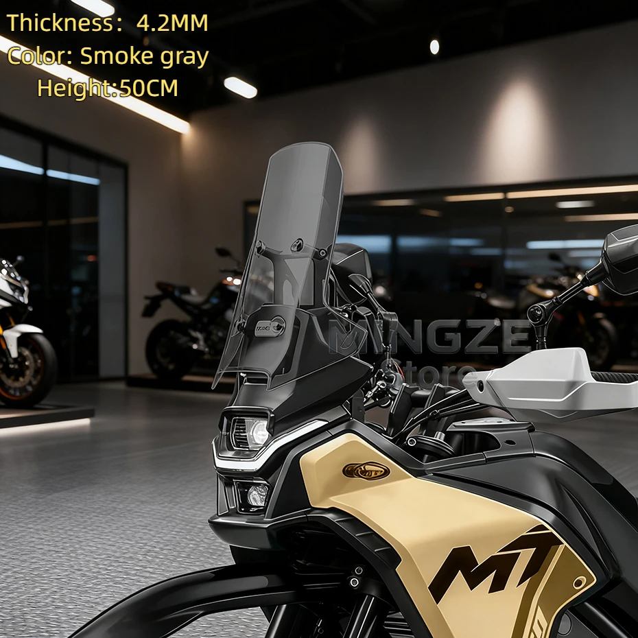 Für CFMOTO CF450MT MT450 Windschutzscheibe Frontscheibe Windschutzscheibe 450MT Erhöhte Windschutzscheibe für cf moto 450MT Zubehör – Detail 17