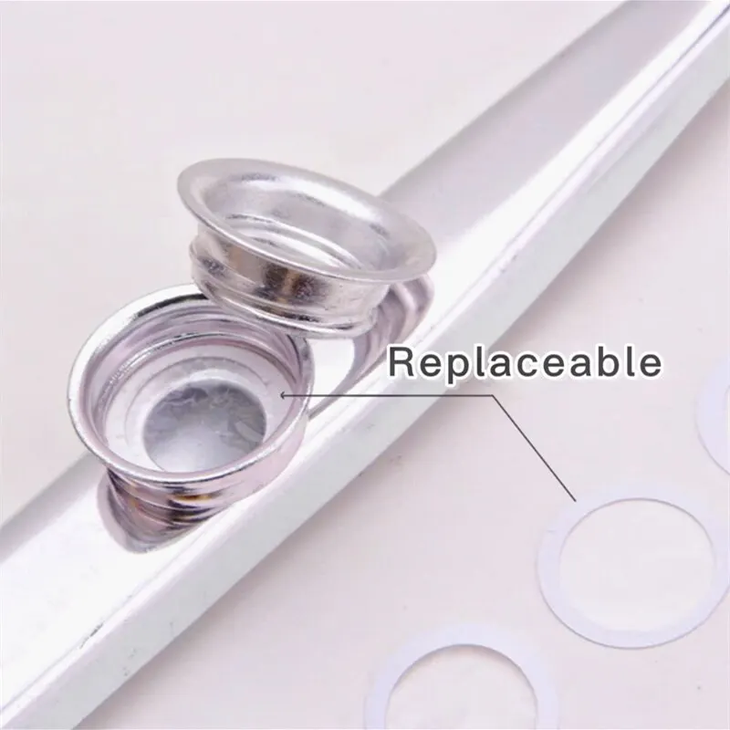 2Pcs Metal Kazoos Musical Instruments Flutes Diaphragm Mouth Kazoos Musical Instruments for Guitar musical instrument music toys