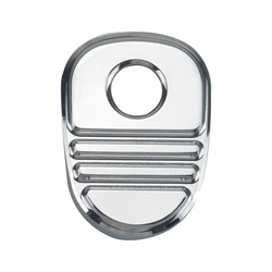 Tri Line Ignition Switch Cover for Harley Davidson Touring Motorcycles (Chrome)