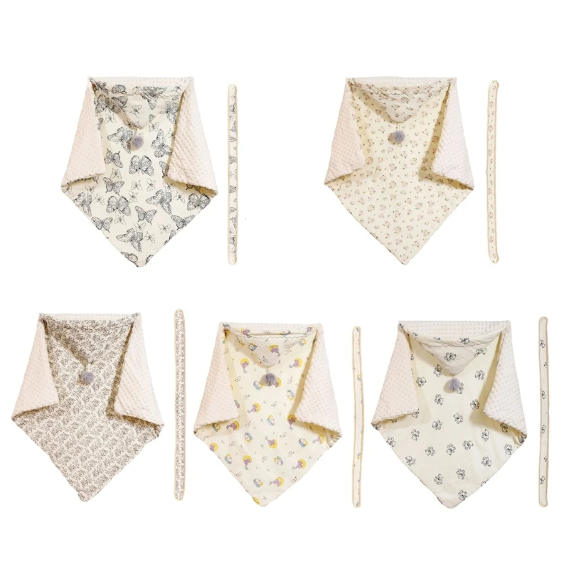 Newborns Baby Blanket Thick Warm Receiving Blankets Comfortable Swaddles Wrap Soft Breathable Quilts Bedding Stuff 066B