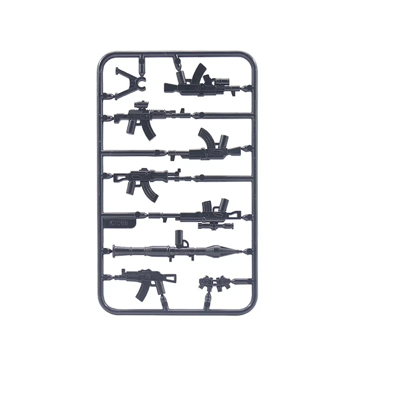 Militärische Waffen MOC SWAT Special Forces Soldat Waffen Tarnung Teile Polizei Armee Mini Action-figuren Baustein Spielzeug – Detail 4
