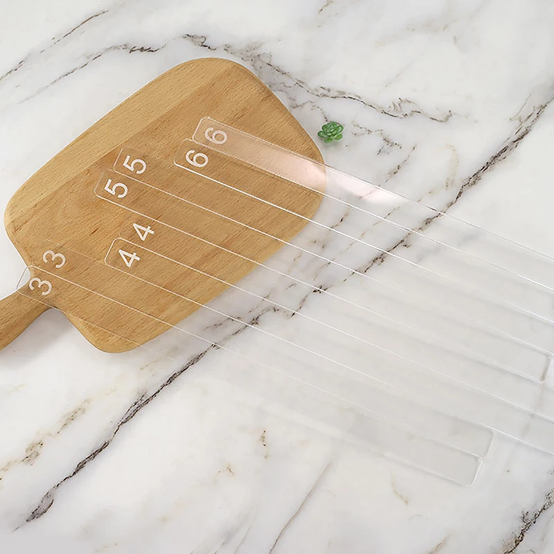 2Pcs Acrylic Cookie Balance Ruler Biscuit Fondant Cake Rolling Tool Icing Biscuits Thickness Ruler Smoother Pastry Baking Gadget cake decoration accessories