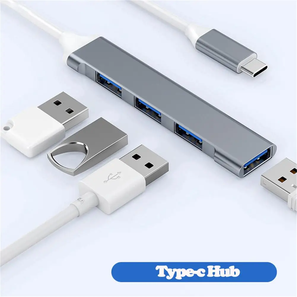4ports Usb 3.0 Hub Multi Type c Splitter High speed Splitter 5gbps For