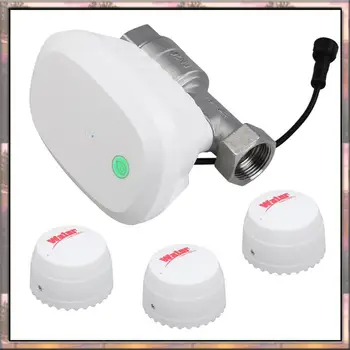 BAAZ HOT Tuya Wifi Water Valve Consumption Flow Rate Meter Smart Life Water Leakage Detection Alarm For Alexa Google 1