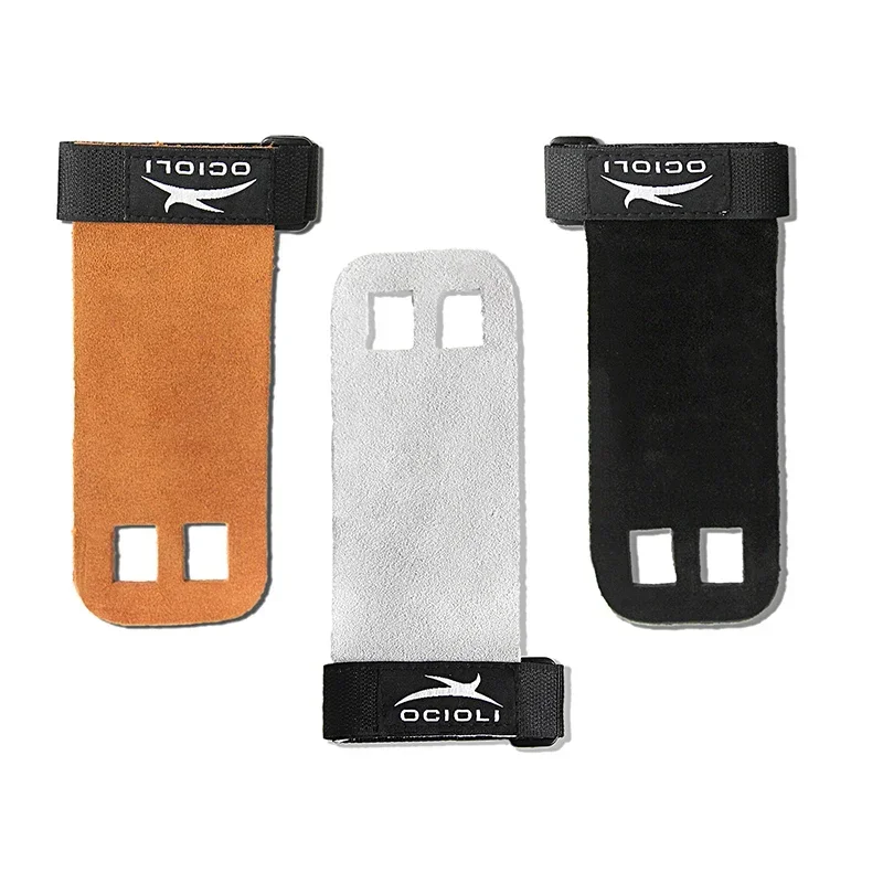 1 Pair Hand Grip Synthetic Leather Crossfit Gymnastics Guard Palm Protectors Pull Up Horizontal Bar Weight Lifting Guantes Gym 5