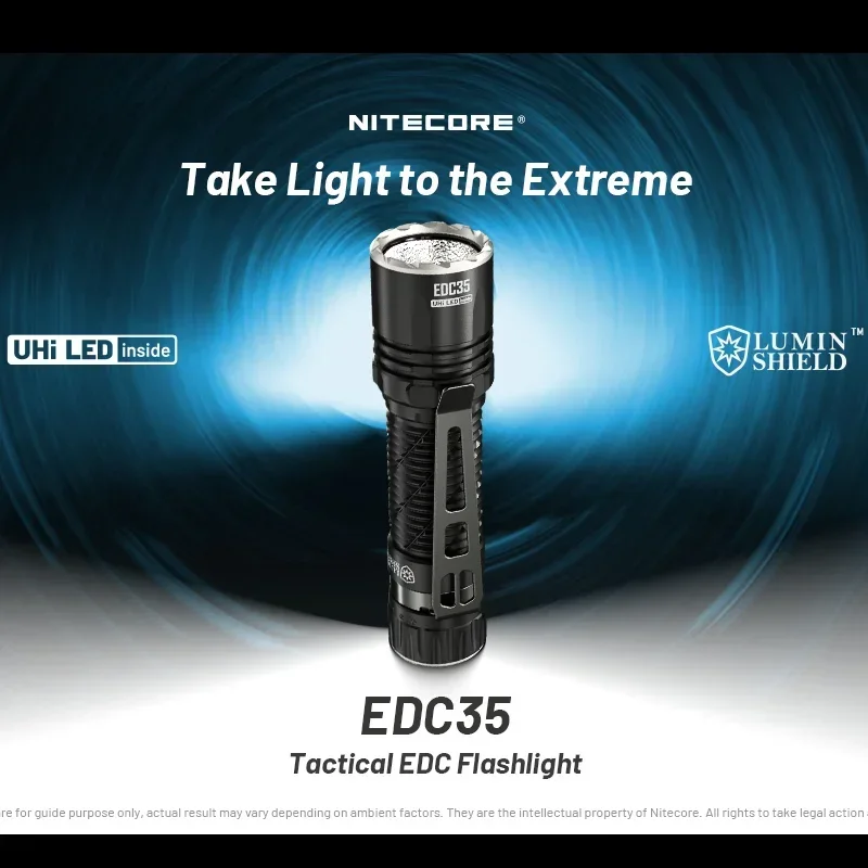 nitecore EDC35 最大照射距離550m NITECORE EDC35 5000ルーメン充電式EDC懐中電灯内蔵6000mAh