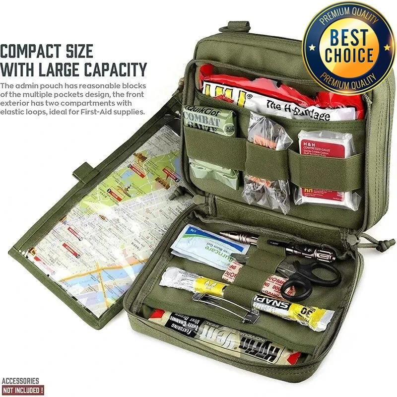 Tactical MOLLE Sundry bag Storage Outdoor portable first aid kit Large medical kit multi-function kit for Hunting Camping Hiking 6