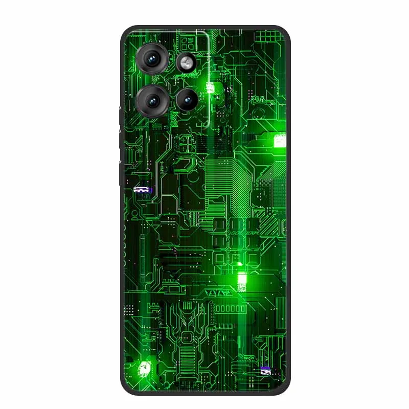 Sleek Black Shockproof TPU Silicone Phone Case - Soft Protective Back Cover 6.7 Coque