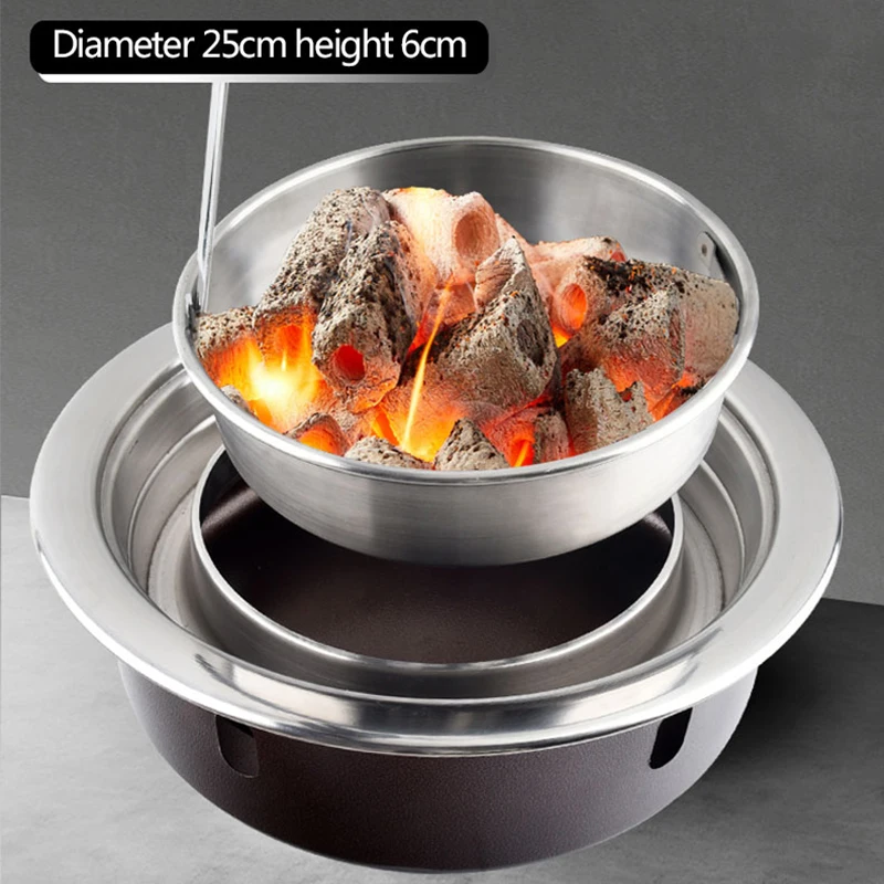 large BBQ Grill Japanese Charcoal Hibachi Stove Grilling Korean Table Iron  Cast Barbecue Pan Indoor Plate Teppanyaki Serving - AliExpress