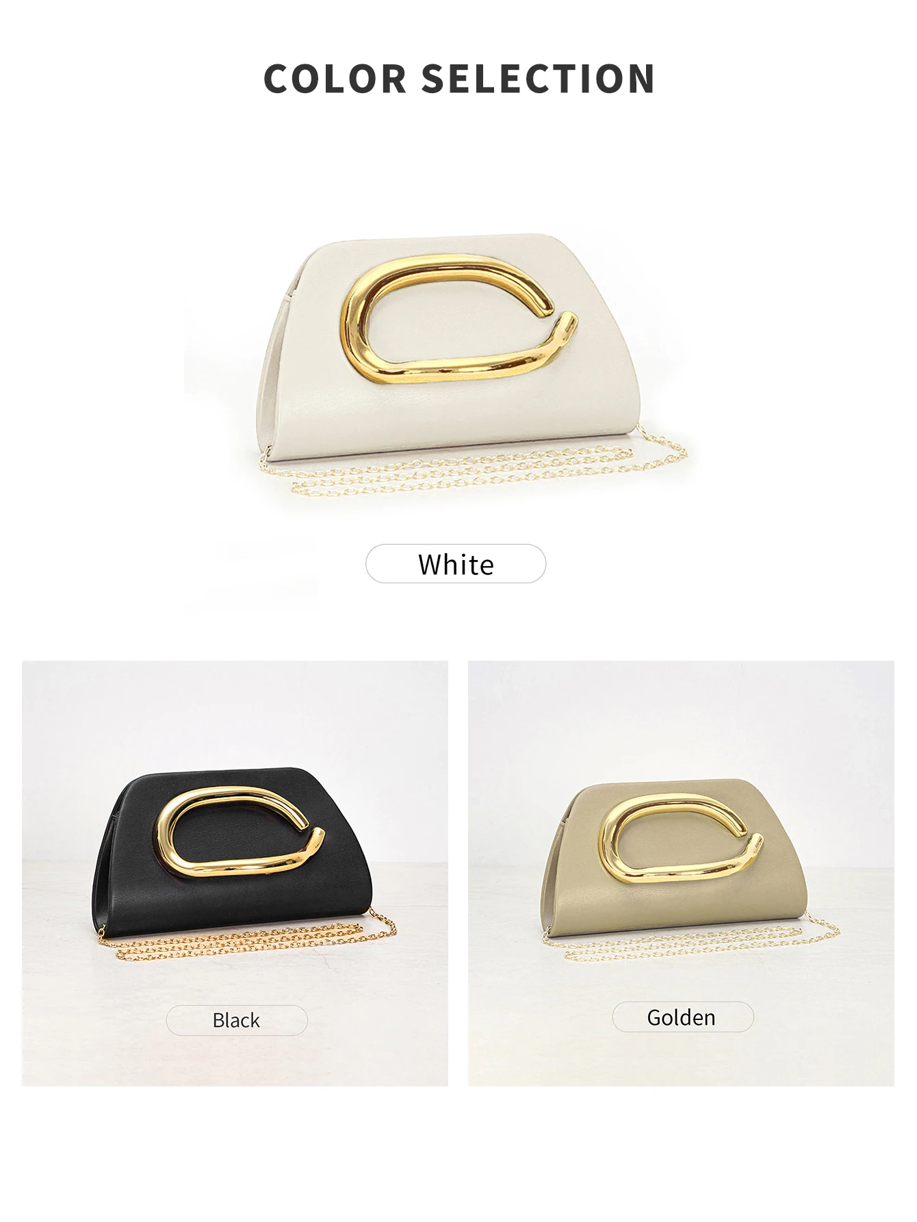 Evening bag dimensions and proportions