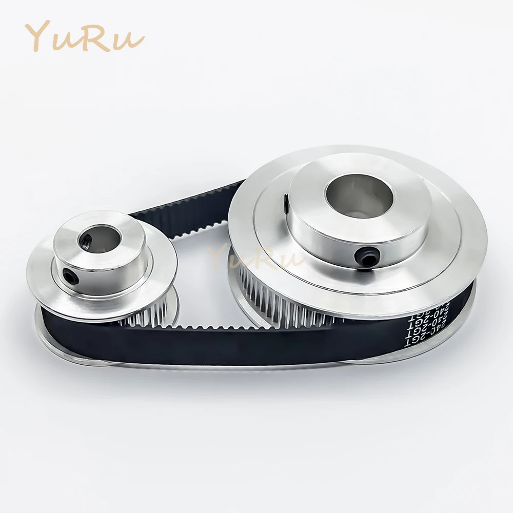 2GT 2M 40T 80Teeth GT2 Timing Pulley Belt Set Bore 5~14mm Belt Width 10mm 40T 80T Tensioning Wheel Synchronous Pulley Kit timing belt pulley,timing pulley