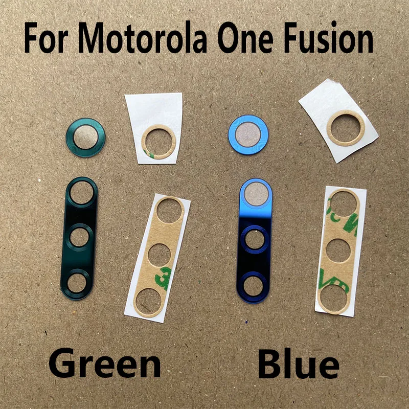 

Original For Motorola One Fusion Back Camera Lens Glass Rear Camera Lens With Glue Adhesive Replacement XT2073-2