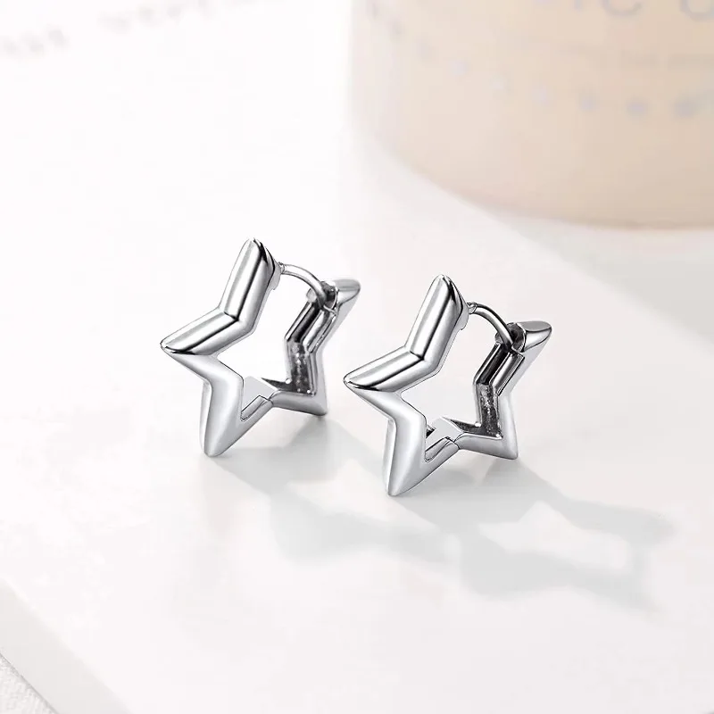 Orecchini Religiosi Acciaio Orecchini Pendenti A Croce In Acciaio Inox - Per Donna, Stile Goccia, Anello Huggie O Cerchio, Chiusura A Pressione Christopher Cross - Foto 8