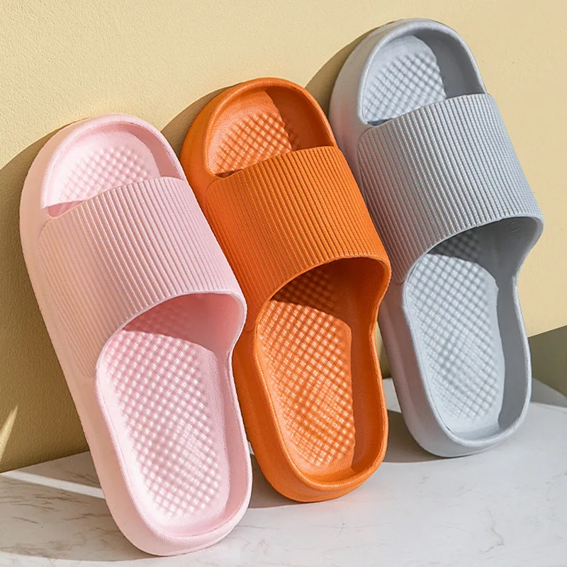Thick Platform Bathroom Home Slippers Women Fashion Soft Sole EVA
