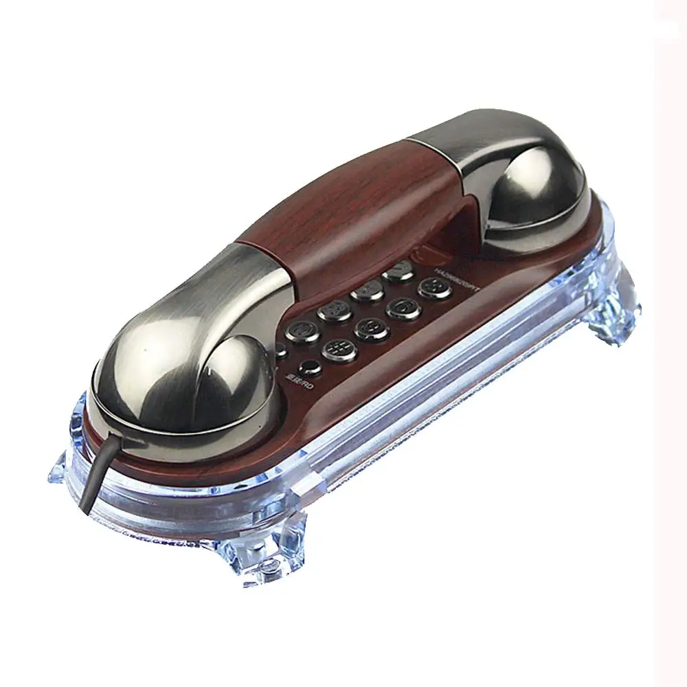 Description Picture 3 of itemSmall Size Trimline Corded Phone Antique Mini Retro Wall Mounted Telephone with Light, Old Fashion Classic Vintage Telephone