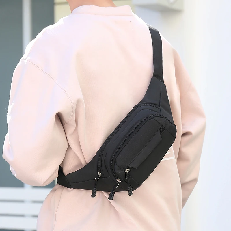 Men's and women's waist bags, suitable for hiking, camping, running, and outdoor activities, equipped with adjustable shoulder s