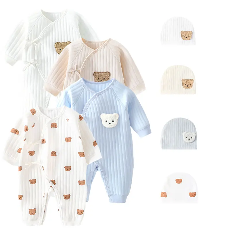 Newborn Cotton Winter Onesie 1