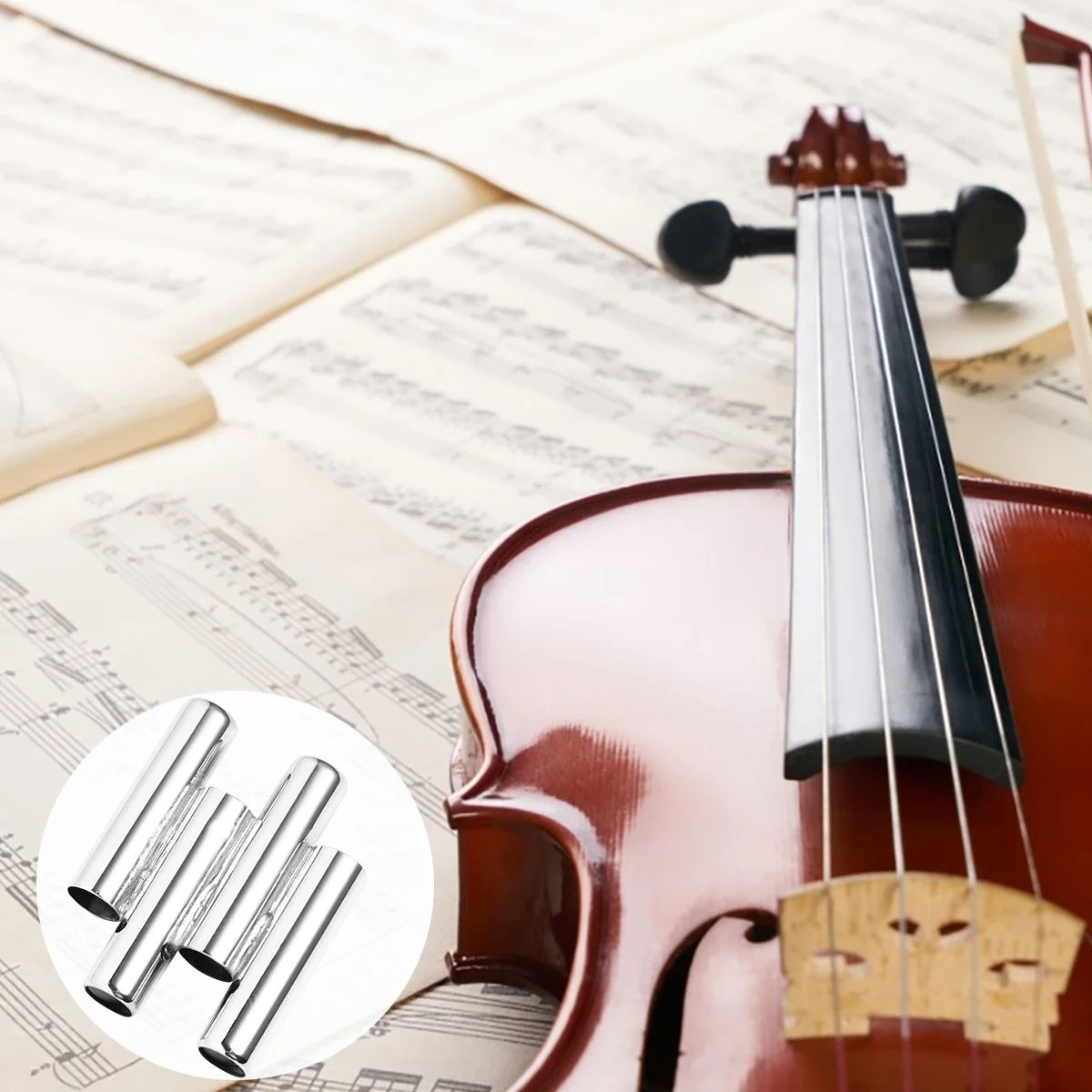 

Violin Tuner Erhu Mouth Blow Multiple Use Multipurpose Stainless Steel for Metal