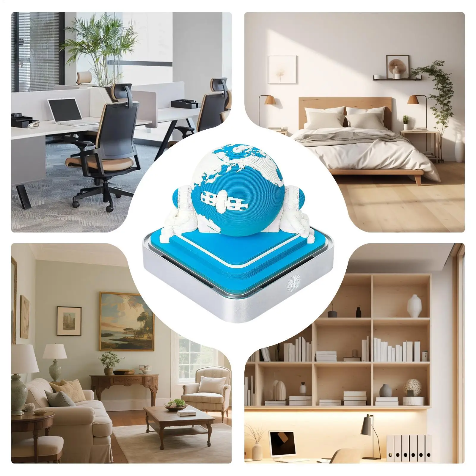 3D 아트 캘린더 노트패드 종이 조각 지구 캘린더 창의적인 시간 조각 캘린더 벚꽃 나무 창의적인 3D 노트패드 학교 선물