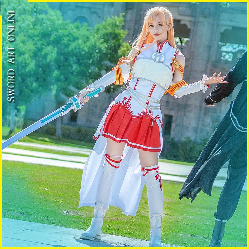 Sword Art Online Asuna Yuuki Asuna Dress Cosplay costume – TrendsinCosplay