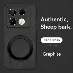 Luxury Sheepskin Magnetic Leather Phone Case with Stand and Shockproof Back Cover for Infinix Note 40 Pro (4)