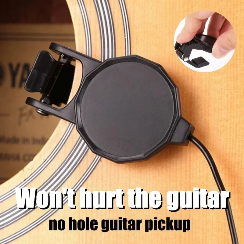 Acoustic Guitar Pickup Length 3M Audio Jack Clip on for Acoustic Guitar Mandolin Bouzouki Violin Banjo Ukulele Sound Transducer