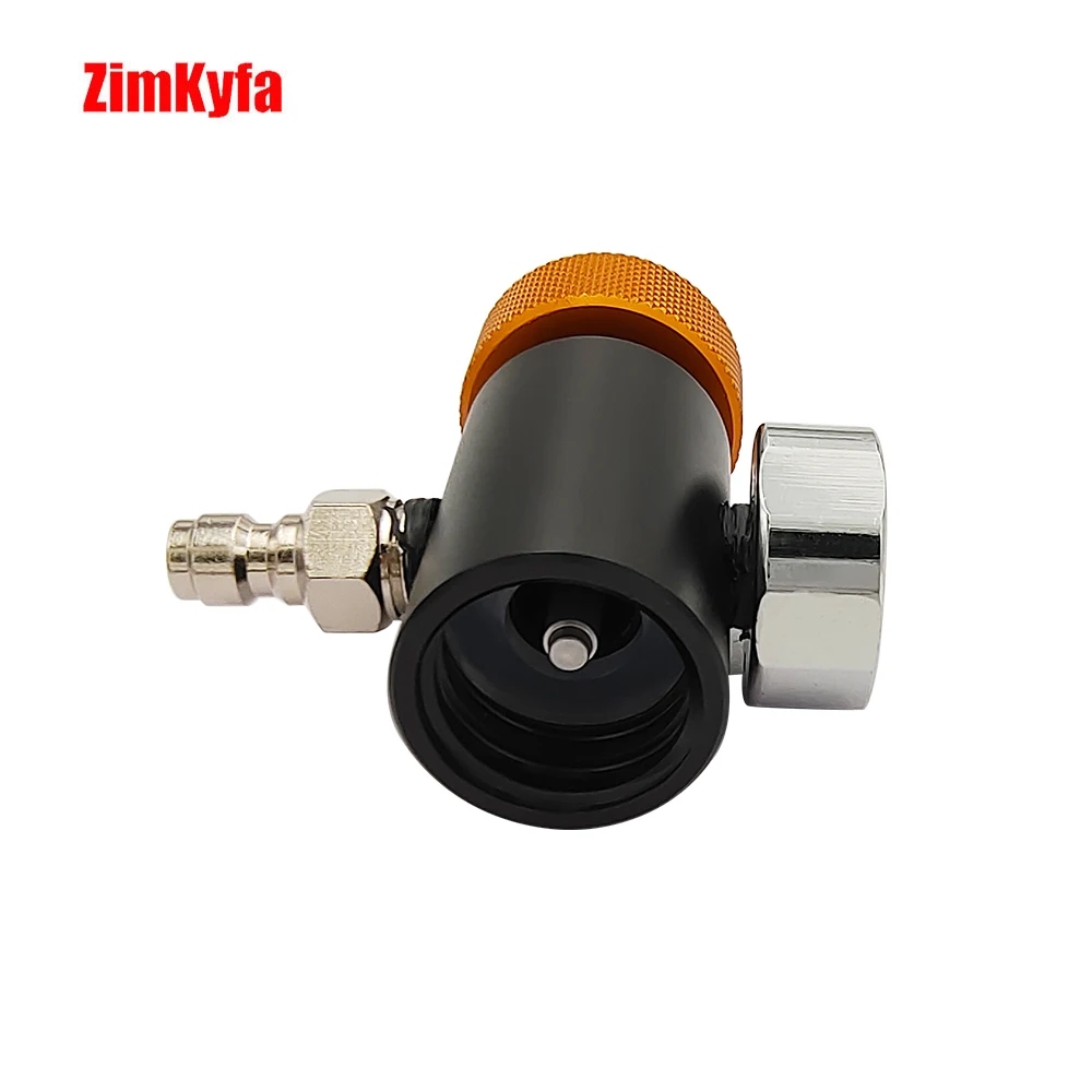 Cylinder Tank Refilling Adapter Fill Station On/Off Aadaptor for Sodastream Quick Charging,3000psi Pressure Gauge,8mm Quick Plug