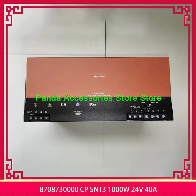 

8708730000 CP SNT3 1000W 24V 40A Original For Weidmüller Switching Power Supply High Quality Fully Tested Fast Ship