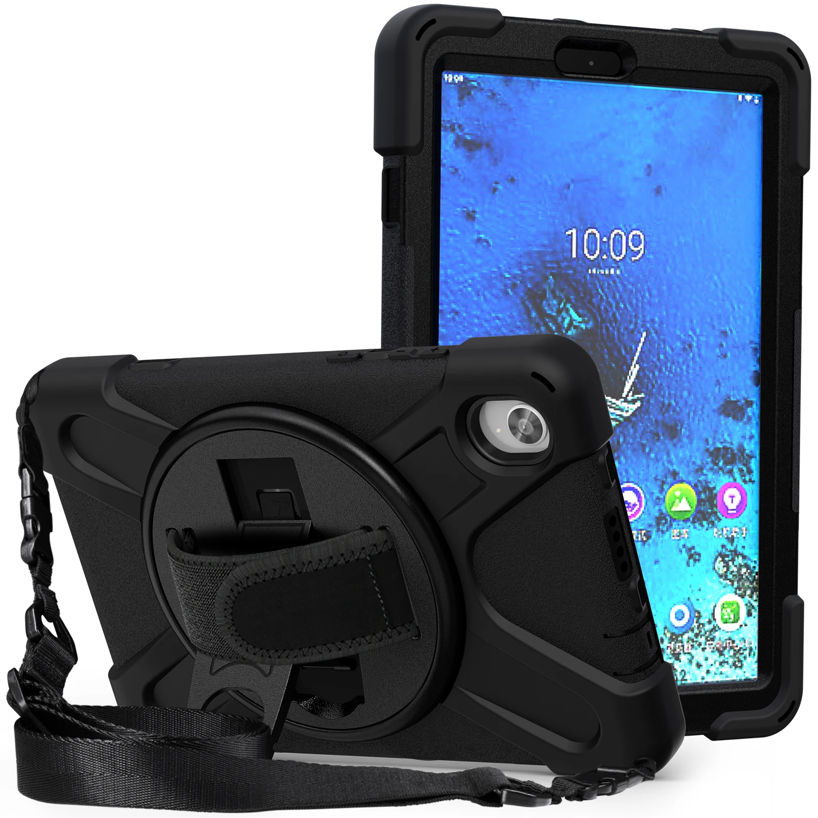 

Armored Shockproof Silicone PC Stand Case Cover For Lenovo Tab M8 TB-8705F/8705N 2020