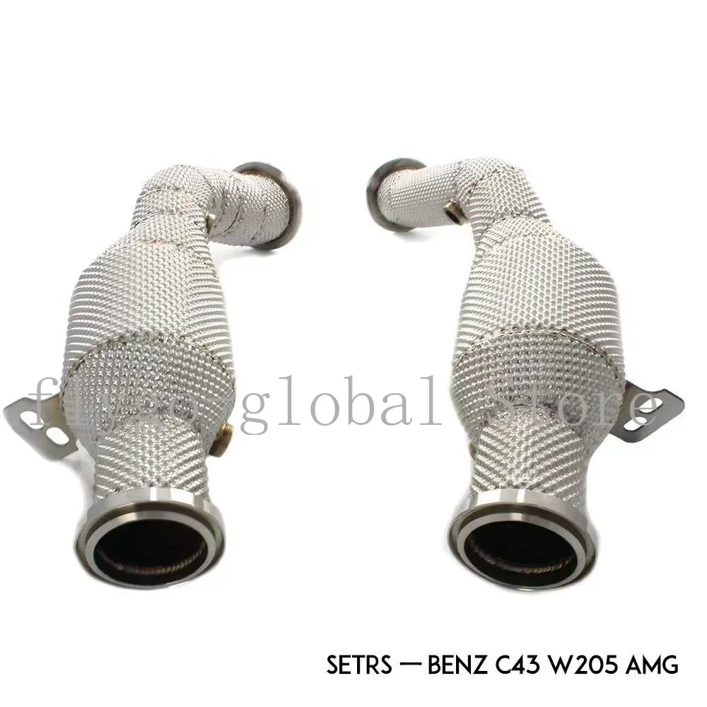 for Mercedes-Benz C43 W205 AMG heat insulation head section through three-way catalytic converter car modification sound wave