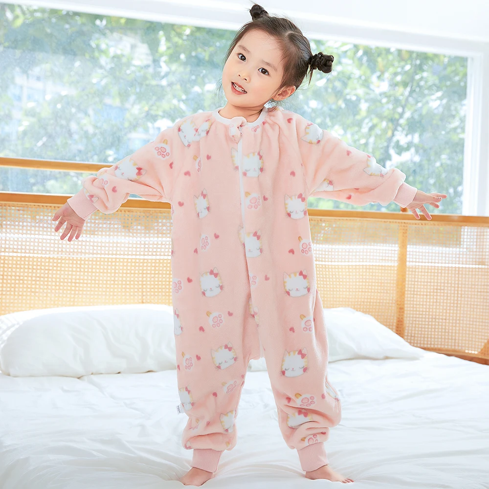 Boys Girls Sleeping Bag Kids Toddlers 0 to 1 2 3 4 5 6 Years Winter Onesie Children Pijamas Infantil Owl Halloween Pajamas
