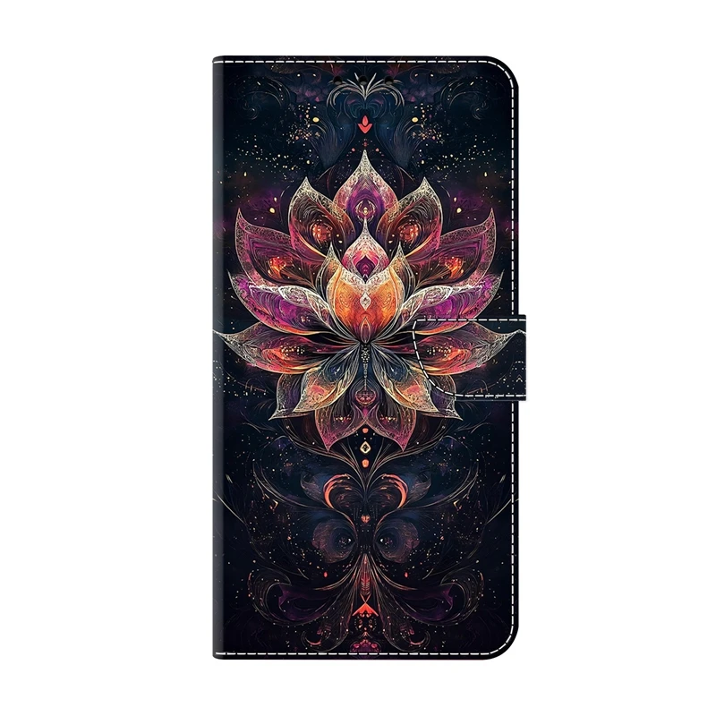 Colorful Painted Pattern Flip Phone Case - Protective Cover