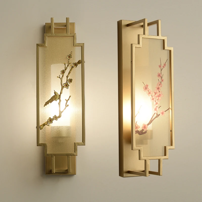

Rectangular Background Wall Lamp Bedroom Bedside Lamp
