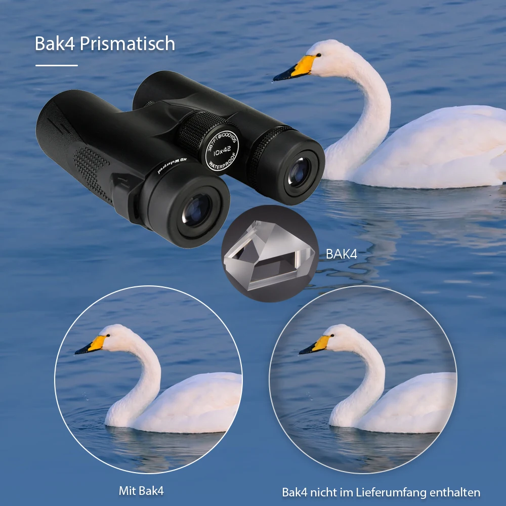 SVBONY SV47 Fernglas-Teleskop, 8x32/8x42/10x42 Professionelles wasserdichtes, beschlagfreies Teleskop, FMC BAK4 Fernglas für BirdWatch – Detail 13