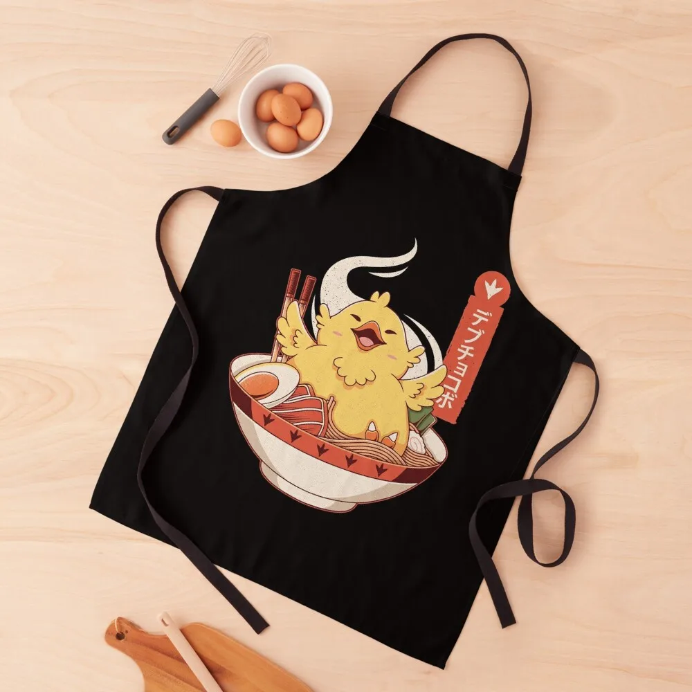 

Fat Chocobo Ramen Apron Kitchens Woman Home Utensils Apron