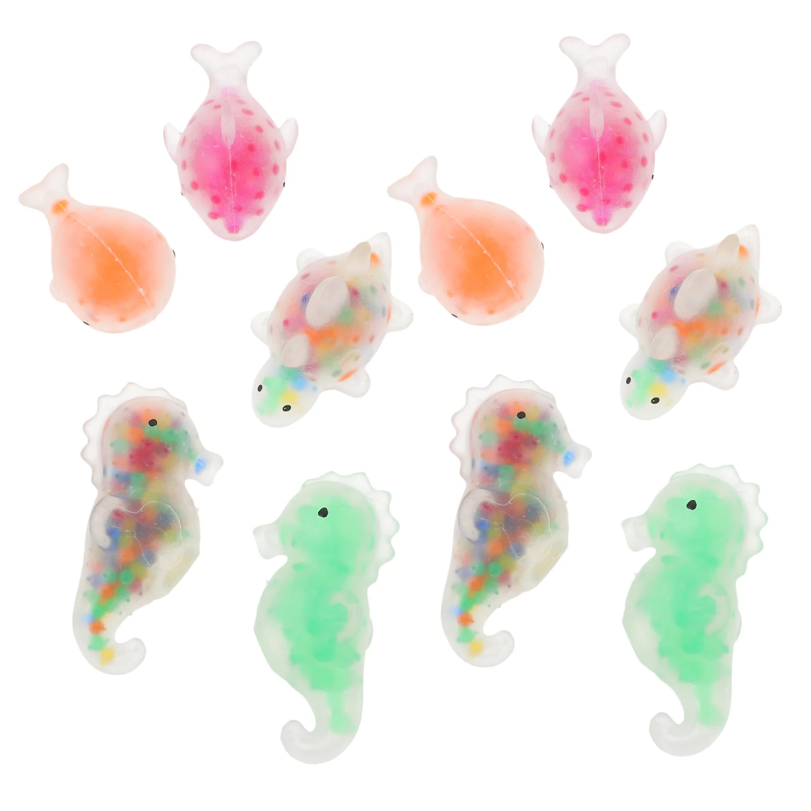 

10 Pcs Pinch Music Decompression Toy Bead Office Household Adorable Squeeze Tpr Portable Pressure