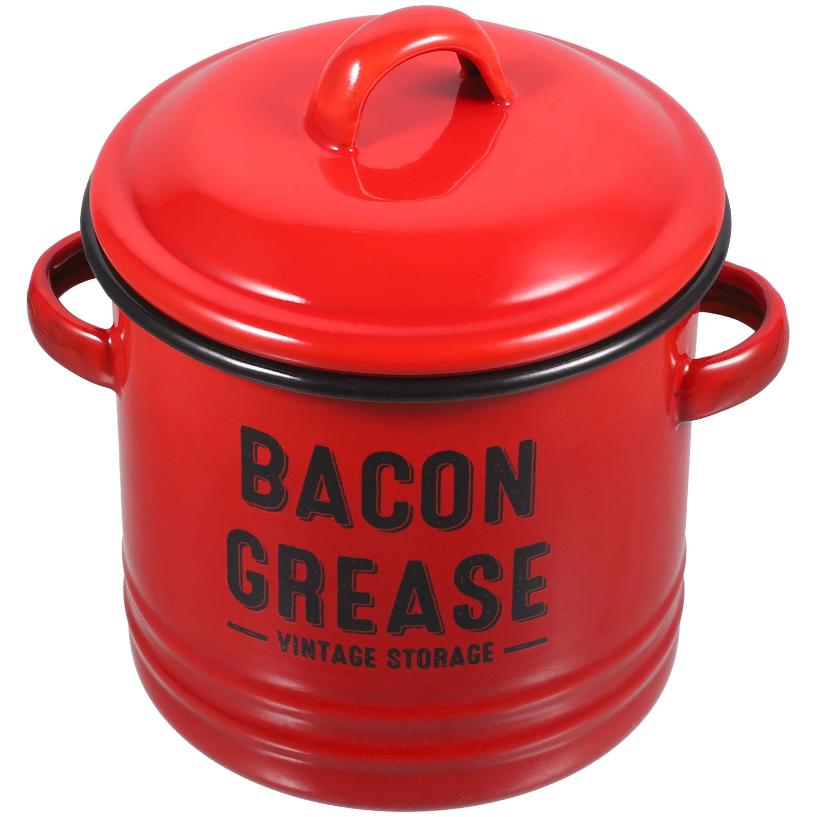 

Ceramic Bacon Grease Container 600Ml Enamel Bacon Grease Can Grease Holder Bacon Grease Keeper Bacon Grease Saver Farmhouse