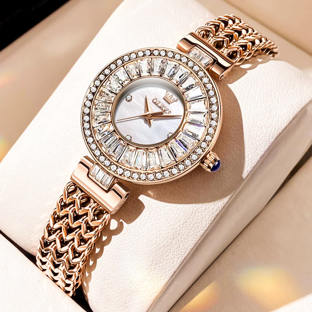 OLEVS 9959 ساعة نسائية موضة أصلية ساعات بعقارب الل...