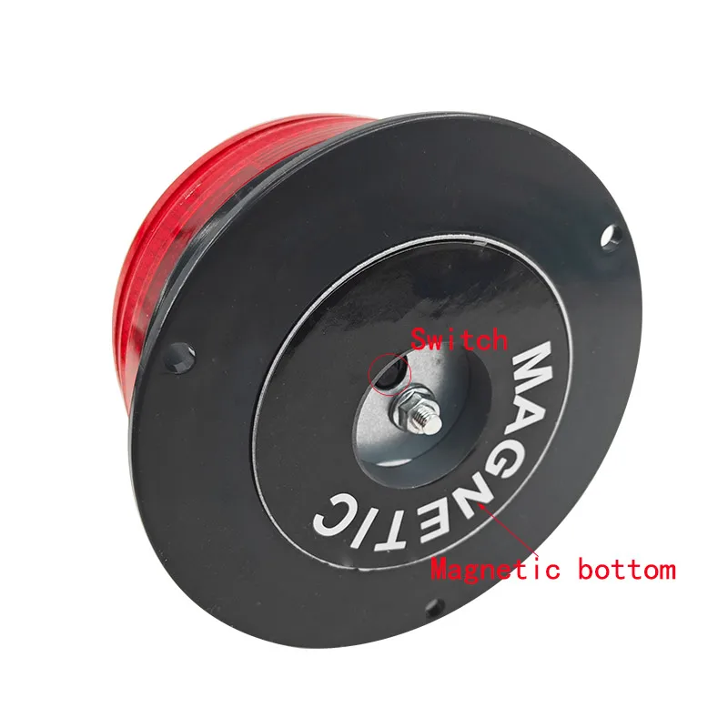Night LED solar warning light, flashing light, magnetic suction car mounted flashing light, booth, marine flashing signal light