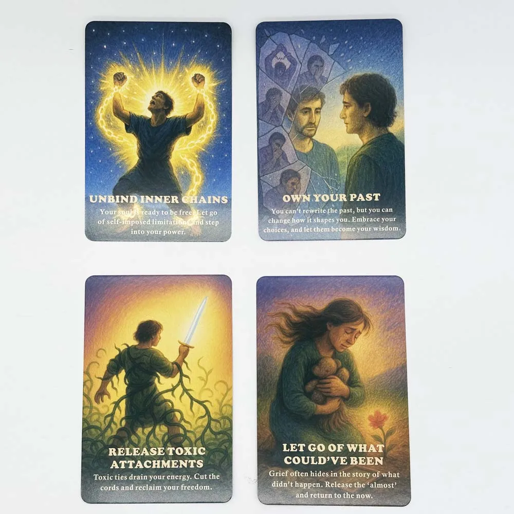 12x8cm The Threads of Karma 75 Cards For Soul Work&Release Oracle