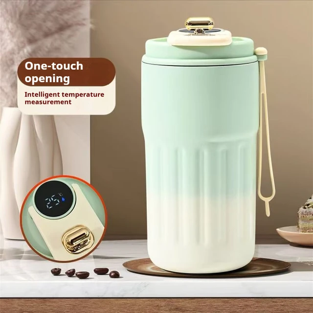 450ML Stainless Steel Thermo Water BottleDisplay Temperature Coffee Cup  Insulated Cup Vacuum Cup Keep Cold and Hot Thermal Mug 6